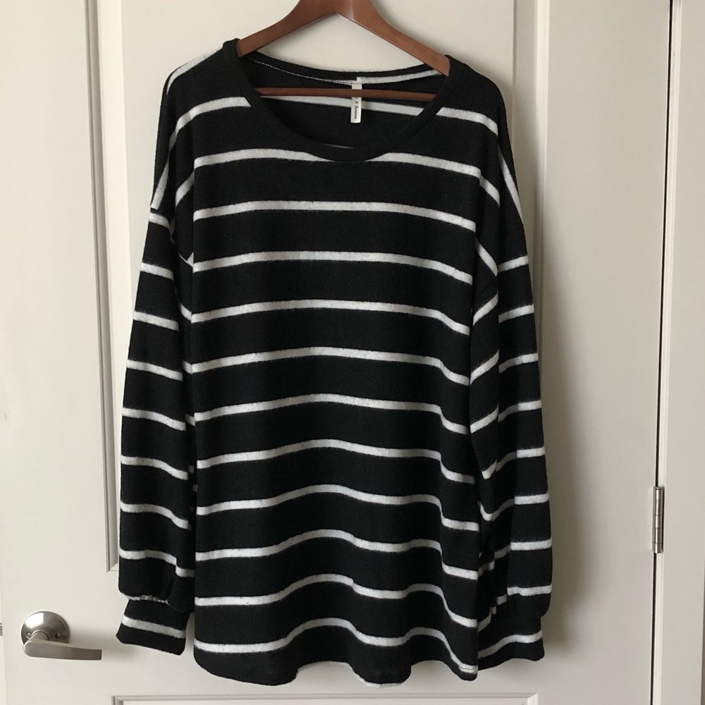 Brand New - Soft Striped Sweater - 3X